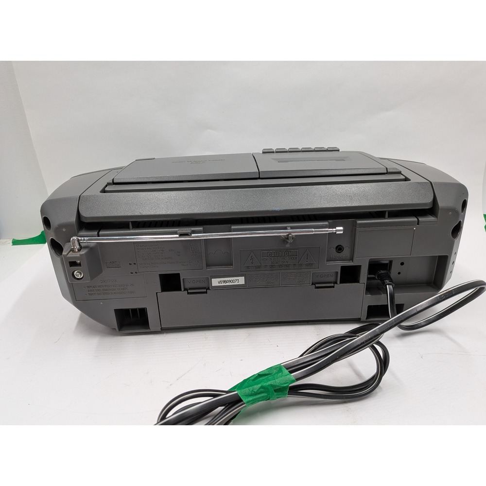 Panasonic RX-DS5 Portable Stereo CD Cassette Radio Boombox Grey XBS Vintage - Picture 6 of 8